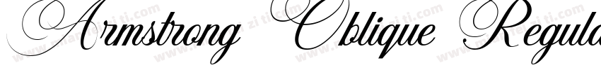 Armstrong Oblique Regular字体转换